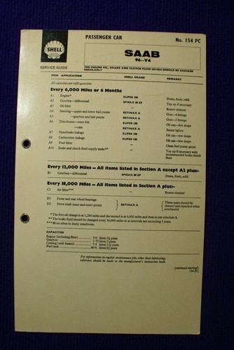 Saab shell lubrication - 96-v4,