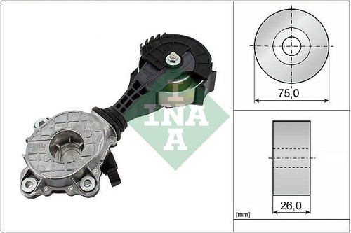 Ina belt tensioner for mini - v-belt,