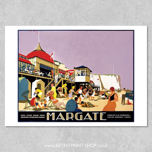 Margate poster railway - margate,