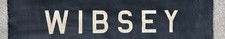 1965 West Yorkshire bus blind destination  :  Wibsey