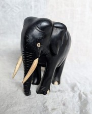 VINTAGE BLACK EBONY WOODEN