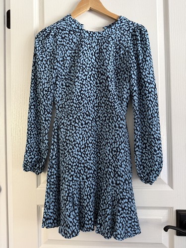 Francesca animal print blue - animal,