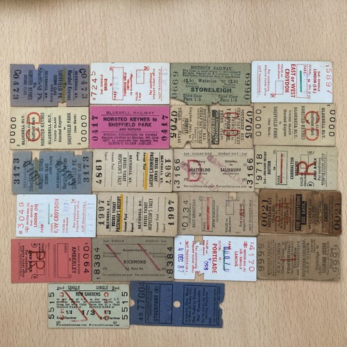 Railway tickets 22 x - ,