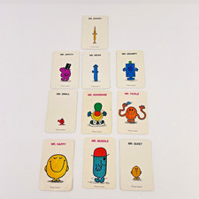 Vintage Trading Cards Mr Men Roger Hargreaves Set of 10 Mr Nonsense Skinny Quiet