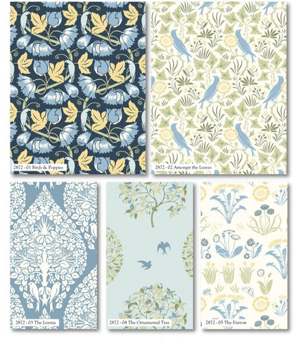 Voysey birds nature cotton - voysey, in