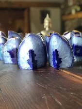 Purple Agate 24ct Gold Edge