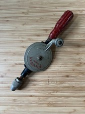 Rare Vintage Fleetway Clipper 12" Hand Drill.  early tool  made in England