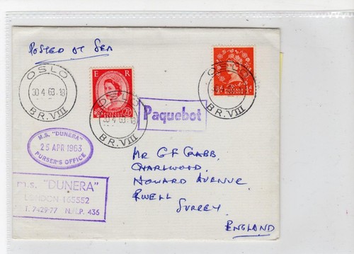 Used norway 1963 cover - used, in