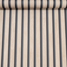 Brown & Black Stripe Wallpaper