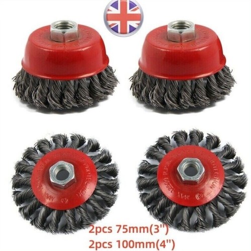 4pcs twist knot semi flat - flat, wire