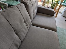 Gray sofa, fits three,  comfortable and in good condition PICK UP ONLY