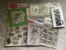 Bundle of clear stamps Lee Holland, Kanban, Elusive Images, EZ Mount all unused