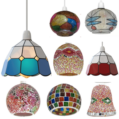 Tiffany style retro stained - tiffany,