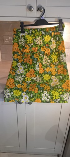 Vintage floral half apron - half,