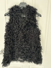Black Sheepskin Gilet