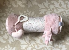 MAMAS & PAPAS BABY TUMMY TIME SOFT ROLL CUSHION ACTIVITY TOY PINK