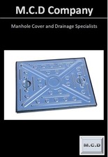 Manhole Cover  600x450  - 5Tonne ALL STEEL frame & Lid  Latest cross band design