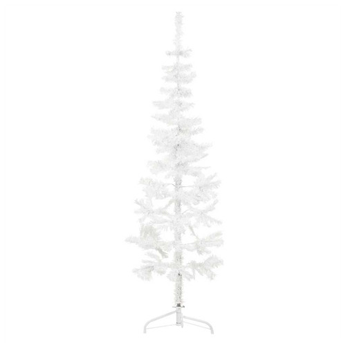 Christmas tree slim half white - christmas,