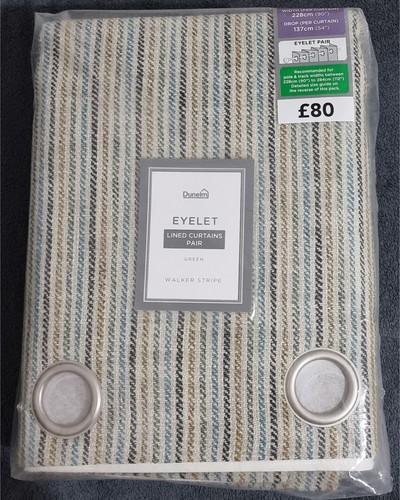 Dunelm lined curtains eyelet - curtains,