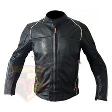 Armoured black leather classic - black,
