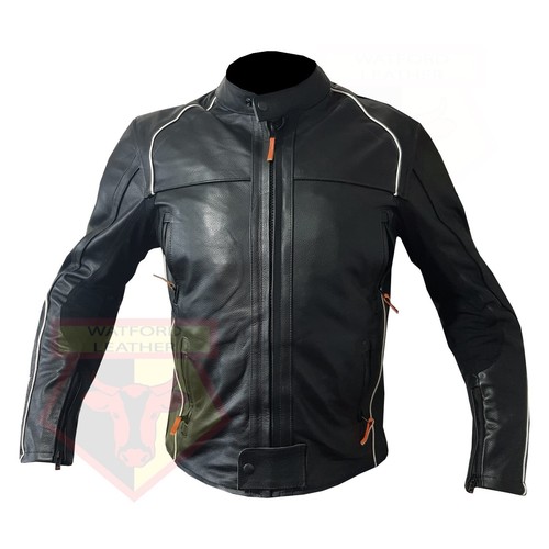Armoured black leather classic - black,