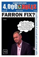 Blackburn Rovers 2017/18 fanzine: 4,000 HOLES – ISSUE 90