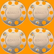 4Pcs Stainless Steel Wheel Trims Covers 22.5" for Scania Truck And Bus