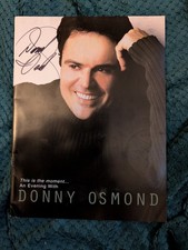An Evening with Donny Osmond Genuine Signed Autograph Of Donny Osmond Programme 
