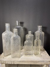 Lot of 7 Antique Old Glass