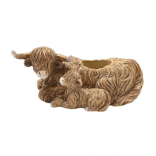 Highland cow polystone - cow,