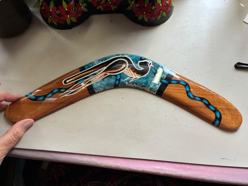 Boomerang wooden hand - wooden,