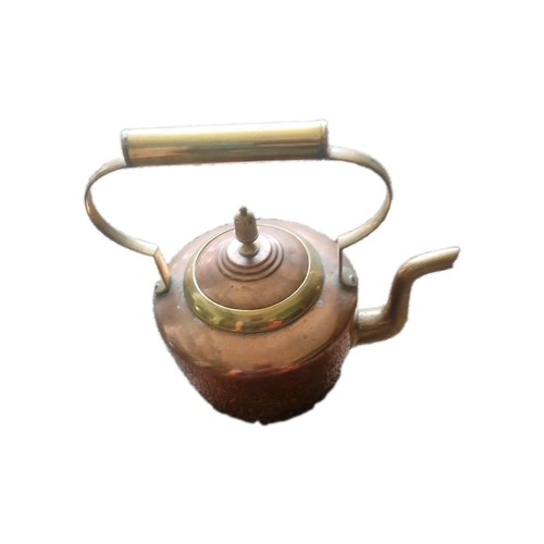 Vintage copper brass tea - &,