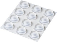 12x Clear Self Adhesive Silicone Bumper Pads  Door Buffer Feet for Glass Boards
