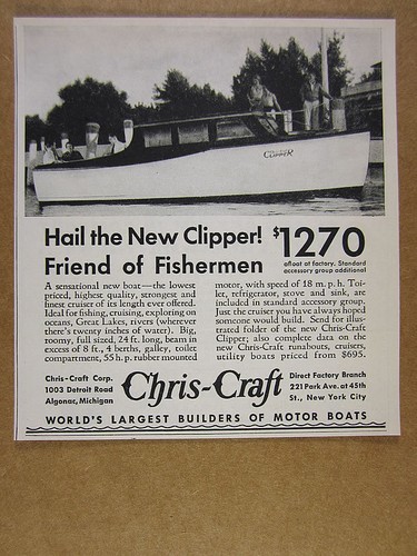 1936 chris craft - clipper, boat