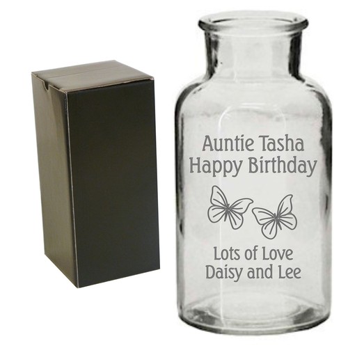 Personalised small glass bud - small,