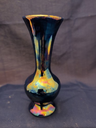 Vintage blue black lustre ware - vintage,