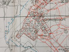 WW1 SOMME TRENCH MAP (SERRE, 4