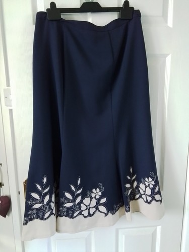 Eastex navy cream - eastex, skirt