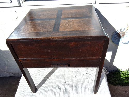 Vintage wooden sewing - wooden, box