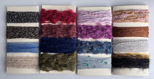 Collection of Various Colours and Textures Yarns x 16 for Textile Art