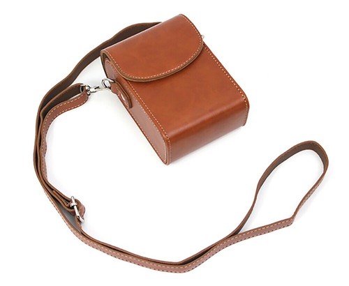 Leather camera bag - leather,