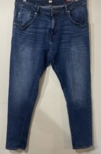 883 Police Moriarty Jeans Blue Stretch Denim Slim Fit  Mens Size W34 L30 ZipFly 