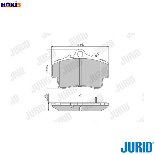 Brake pad set disc - brake,