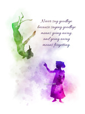 ART PRINT Peter Pan and Wendy