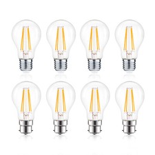 10 120 Pack Clear Filament LED Light Bulbs Edison ES E27 BC B22 Warm White