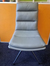 Grey nobo swivel faux - nobo, leather
