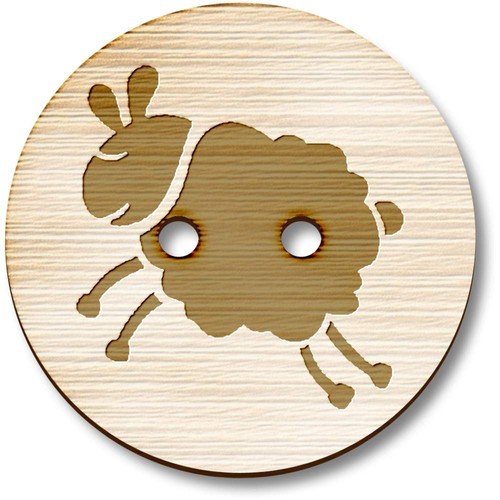 Jumping sheep wooden - 'jumping,