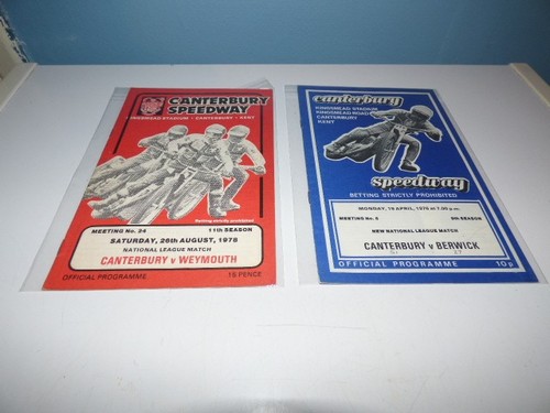 Vintage speedway programmes - vintage,