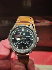 Pulsar Men's Digital Dual Display 44mm Watch 10ATM PZ4021X1