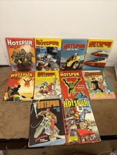 Bundle x10 The Hotspur Book for Boys Annuals 1970s 1980s Comic Books Vintage